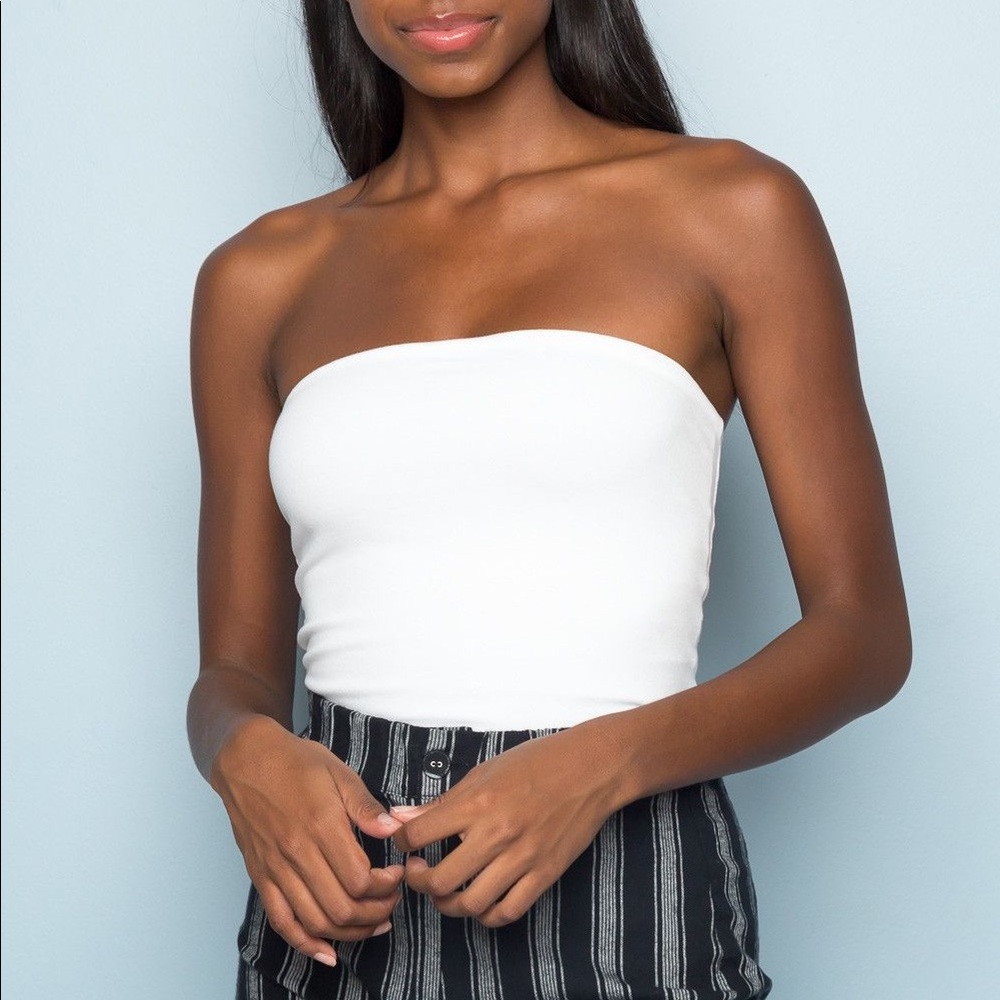 Brandy Melville Jenny White Tube Top